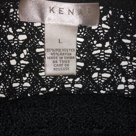 Kenar large women’s black crochet long sleeve top - Picture 3 of 3